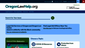 What Oregonlawhelp.org website looked like in 2022 (1 year ago)