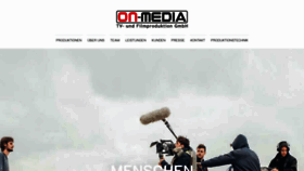 What On-media.at website looked like in 2022 (1 year ago)