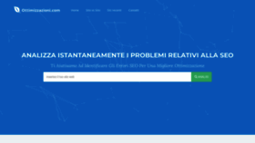What Ottimizzazioni.com website looked like in 2022 (1 year ago)