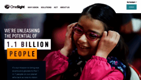 What Onesight.org website looked like in 2022 (1 year ago)
