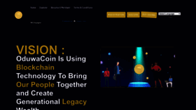 What Oduwacoin.io website looked like in 2022 (1 year ago)