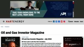 What Oilandgasinvestor.com website looked like in 2022 (1 year ago)