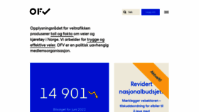 What Ofv.no website looked like in 2022 (1 year ago)