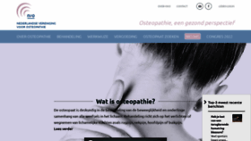 What Osteopathie.nl website looked like in 2022 (1 year ago)