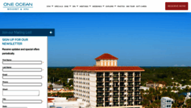 What Oneoceanresort.com website looked like in 2022 (1 year ago)