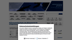 What Onlinemarketing-praxis.de website looked like in 2022 (1 year ago)