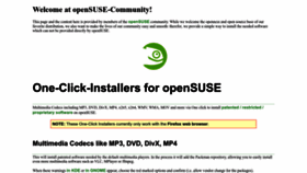 What Opensuse-community.org website looked like in 2022 (1 year ago)