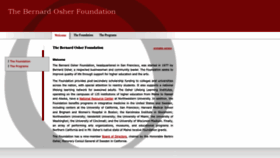 What Osherfoundation.org website looked like in 2022 (1 year ago)