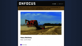 What Onfocus.com website looked like in 2022 (1 year ago)