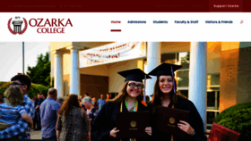 What Ozarka.edu website looked like in 2022 (1 year ago)