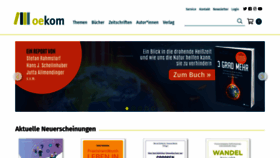 What Oekom.de website looked like in 2022 (1 year ago)