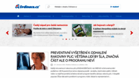 What Ordinace.cz website looked like in 2022 (1 year ago)