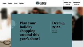 What Oneofakindshowchicago.com website looked like in 2022 (1 year ago)