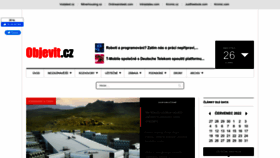 What Objevit.cz website looked like in 2022 (3 years ago)