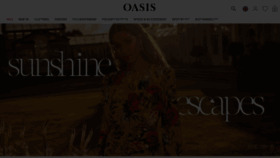 What Oasis-stores.com website looked like in 2022 (1 year ago)