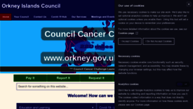 What Orkney.gov.uk website looked like in 2022 (1 year ago)