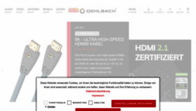 What Oehlbach.com website looked like in 2022 (1 year ago)