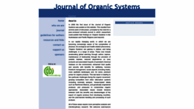 What Organic-systems.org website looked like in 2022 (1 year ago)