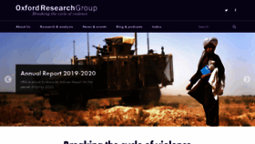 What Oxfordresearchgroup.org.uk website looked like in 2022 (1 year ago)