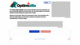 What Optimizilla.com website looked like in 2022 (3 years ago)