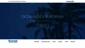 What Oceansidechamber.com website looked like in 2022 (1 year ago)
