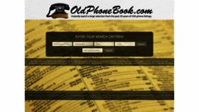 What Oldphonebook.com website looked like in 2022 (1 year ago)