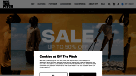 What Off-the-pitch.com website looked like in 2022 (2 years ago)