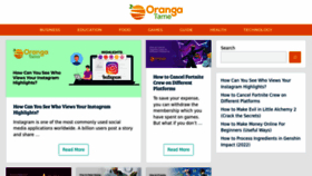 What Orangatame.com website looked like in 2022 (1 year ago)