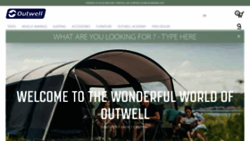 What Outwell.com website looked like in 2022 (1 year ago)