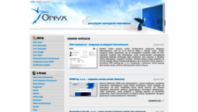 What Onyx.pl website looked like in 2022 (1 year ago)
