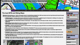 What Openmtbmap.org website looked like in 2022 (1 year ago)