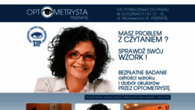 What Optometrystaprzemysl.pl website looked like in 2022 (1 year ago)