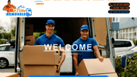 What Ontimeremovals.com.au website looked like in 2022 (1 year ago)