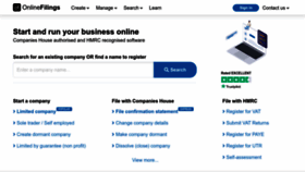 What Onlinefilings.co.uk website looked like in 2022 (2 years ago)