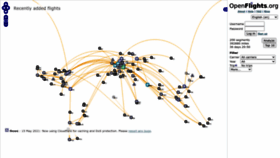What Openflights.org website looked like in 2022 (2 years ago)