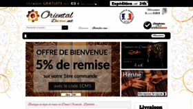 What Orientaldiscount.fr website looked like in 2022 (1 year ago)