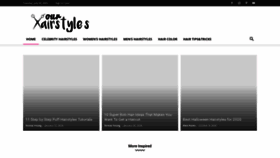 What Ourhairstyles.com website looked like in 2022 (1 year ago)