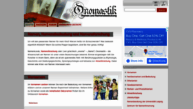 What Onomastik.com website looked like in 2022 (1 year ago)