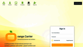 What Orangecarrier.com website looked like in 2022 (1 year ago)