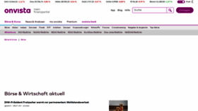 What Onvista.de website looked like in 2022 (1 year ago)