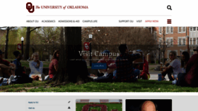 What Ou.edu website looked like in 2022 (1 year ago)