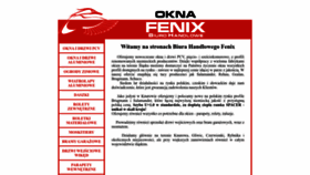 What Oknafenix.pl website looked like in 2022 (1 year ago)