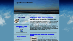 What Openheavensministries.org website looked like in 2022 (1 year ago)