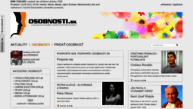 What Osobnosti.sk website looked like in 2022 (1 year ago)