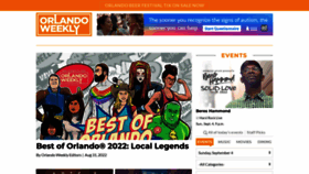 What Orlandoweekly.com website looked like in 2022 (1 year ago)