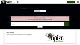 What Opizo.com website looked like in 2022 (1 year ago)