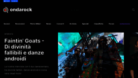 What Ondarock.it website looked like in 2022 (1 year ago)