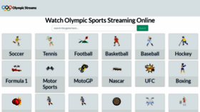 What Olympicstreams.me website looked like in 2022 (1 year ago)