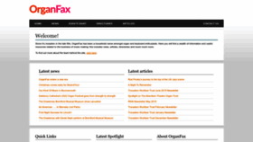 What Organfax.co.uk website looked like in 2022 (1 year ago)