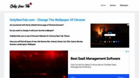 What Onlynewtab.com website looked like in 2022 (1 year ago)